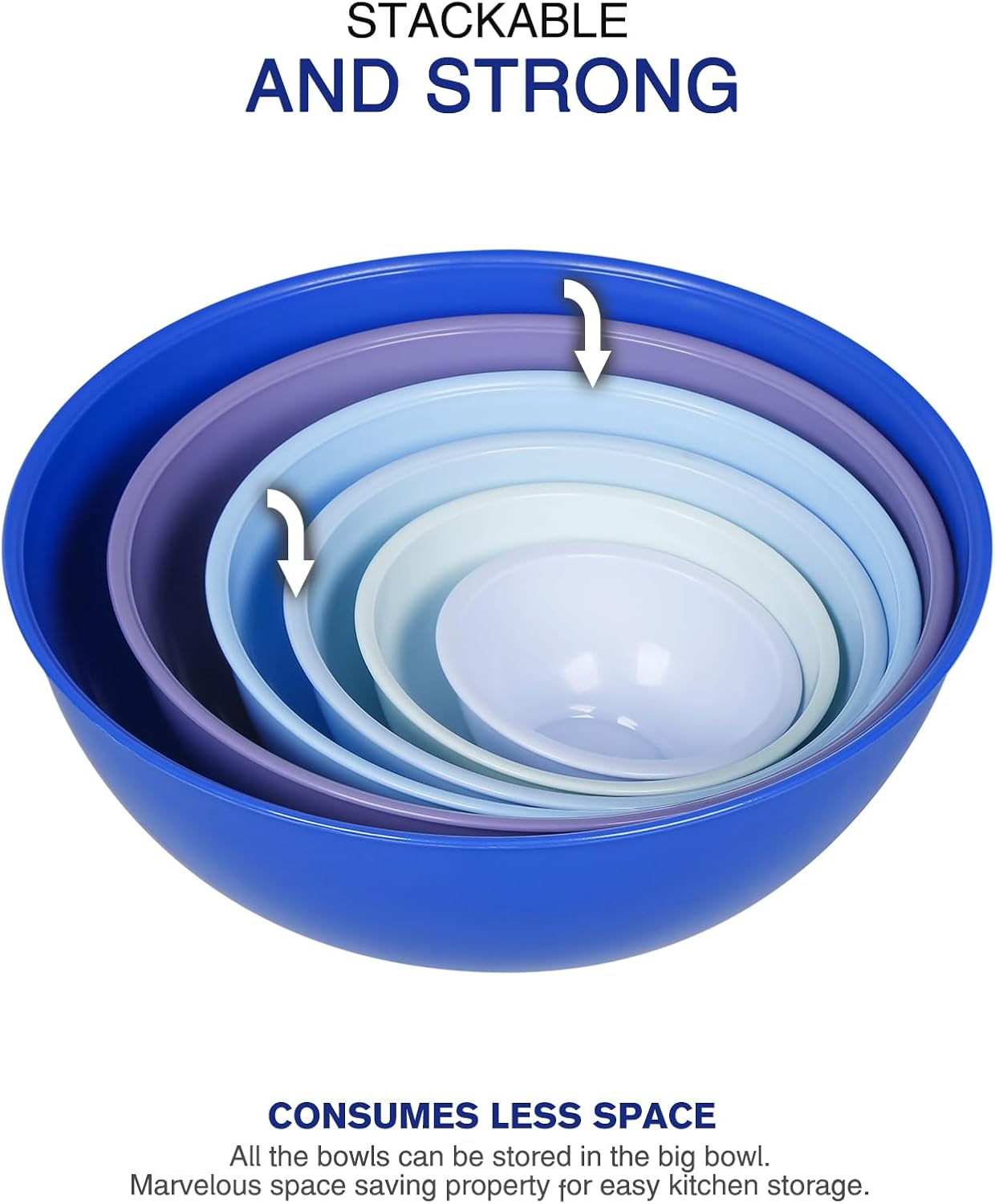 Purilite Select Plastic Mixing Bowl Set