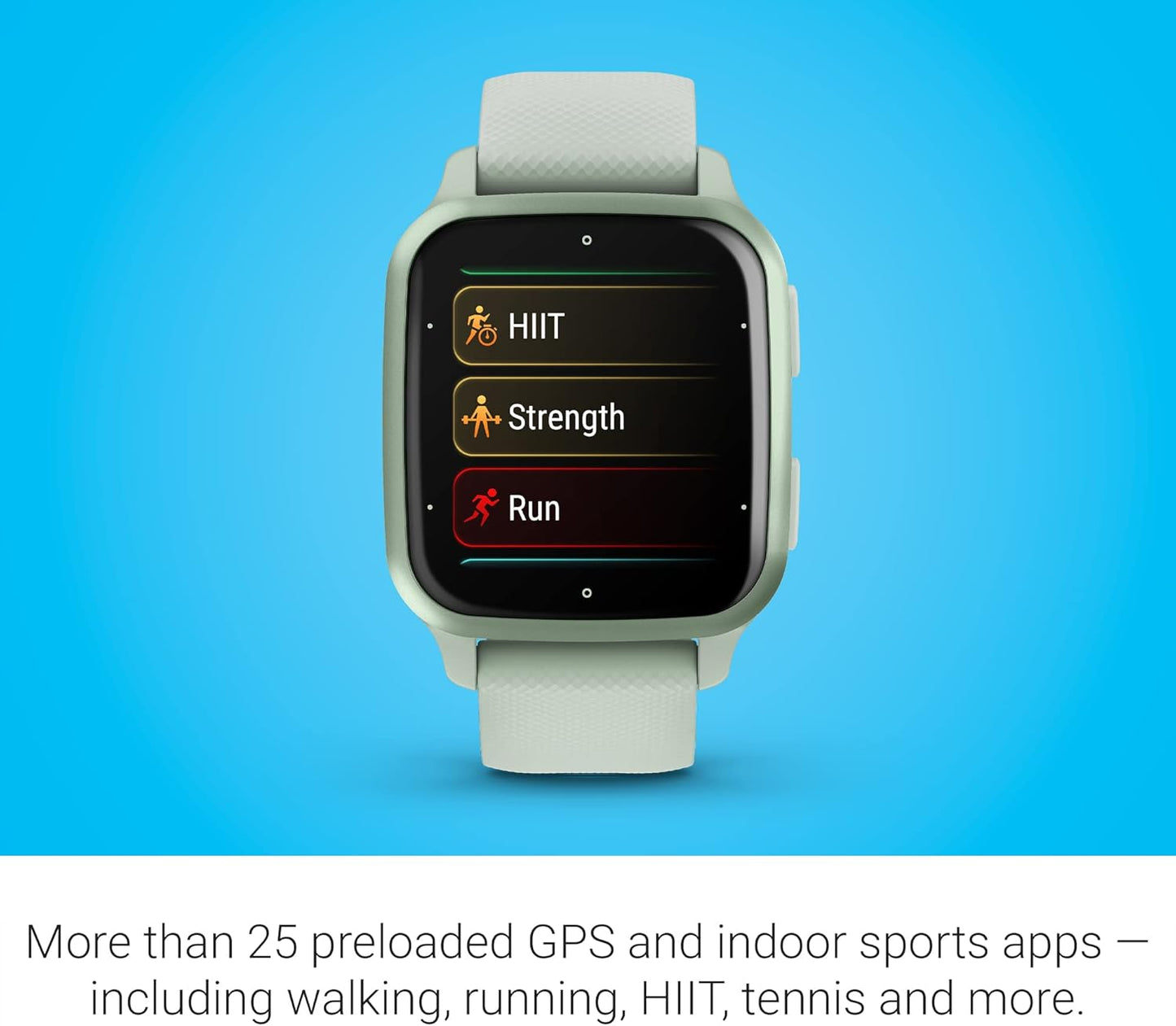 Garmin Venu® Sq 2 GPS Smartwatch, All-Day Health Monitoring, Long-Lasting Battery Life, AMOLED Display, Slate and Shadow Gray