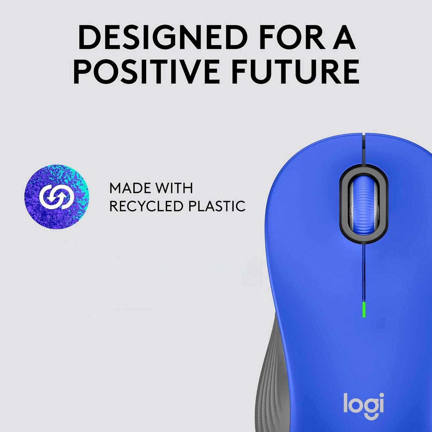 Logitech Signature M650 L Full Size Wireless Mouse - For Large Sized Hands, 2-Year Battery, Silent Clicks, Customizable Side Buttons, Bluetooth, for PC/Mac/Multi-Device/Chromebook - Black