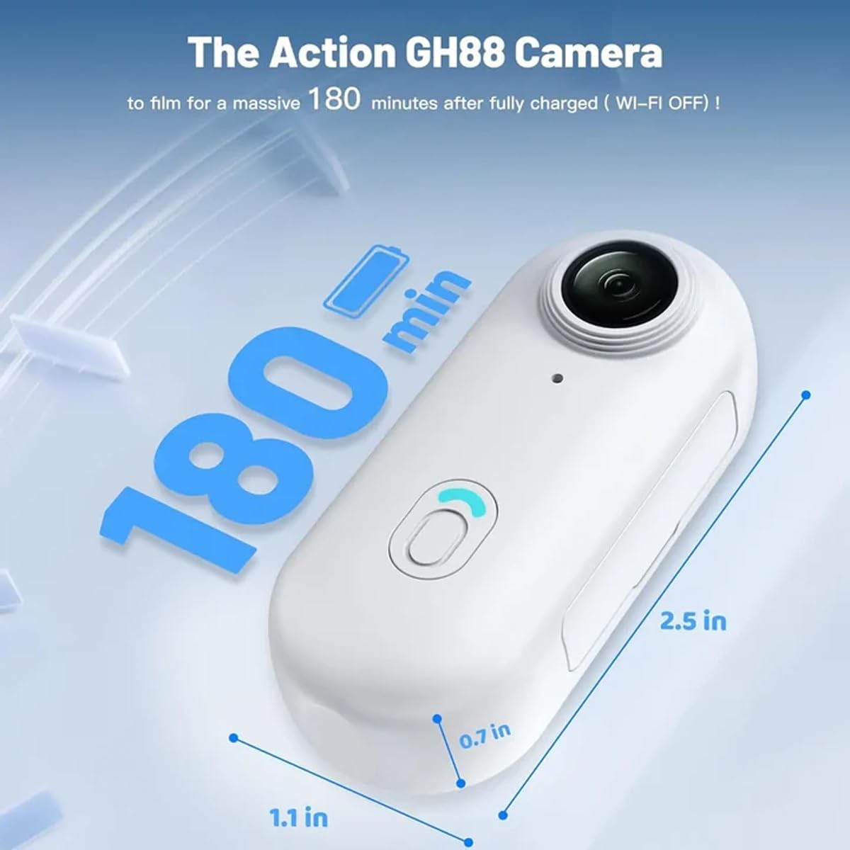 POV Pro Mini Body Camera Wearable 4K Thumb Action Cam Portable Body Cam with Audio Chest Camera for Vlogging Cycling Travel Pet Walking Sports Clip On