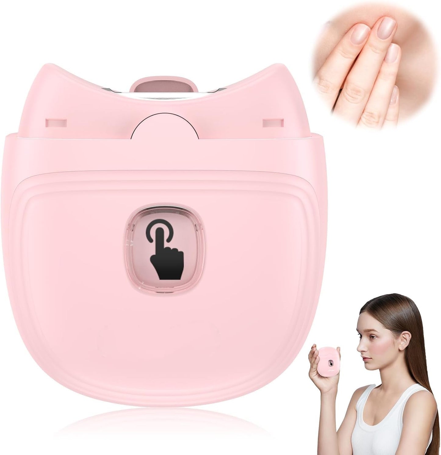 Electric Nail Clipper, 3 Speeds-USB Rechargeable Automatic Nail Clipper with LCD Digital Display, Safety Fingernail Clippers, Gift for Kids-Seniors and Adult