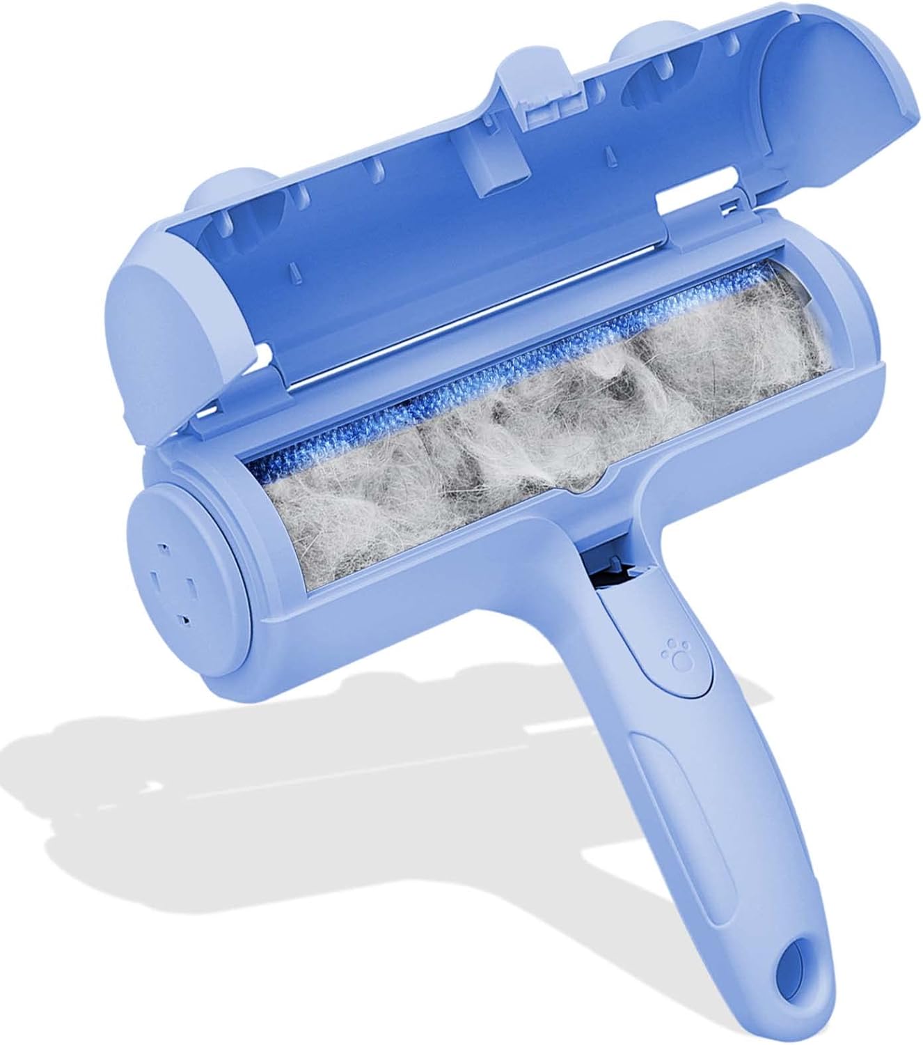 Wouble Pet Hair Remover Roller, Reusable Lint Roller for Pet Hair,Self Clean Dog Cat Fur Removal Brush, from Carpet, Furniture, Rugs, Laundry, Bedding, Sofa-White