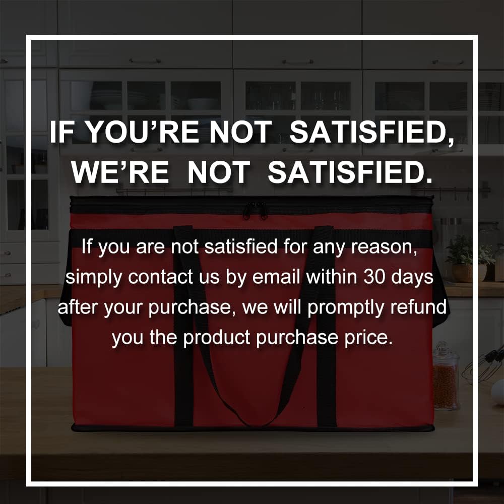 Purilite Select™ Insulated Food Delivery Bag – Extra Large Thermal Carrier for Hot & Cold Food Transport