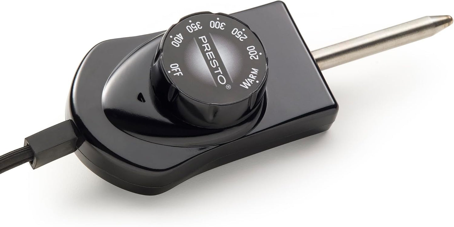 Presto 07072 22-Inch Extra Large Griddle, 22"x 13", Low Profile Design, Ceramic Nonstick, Black