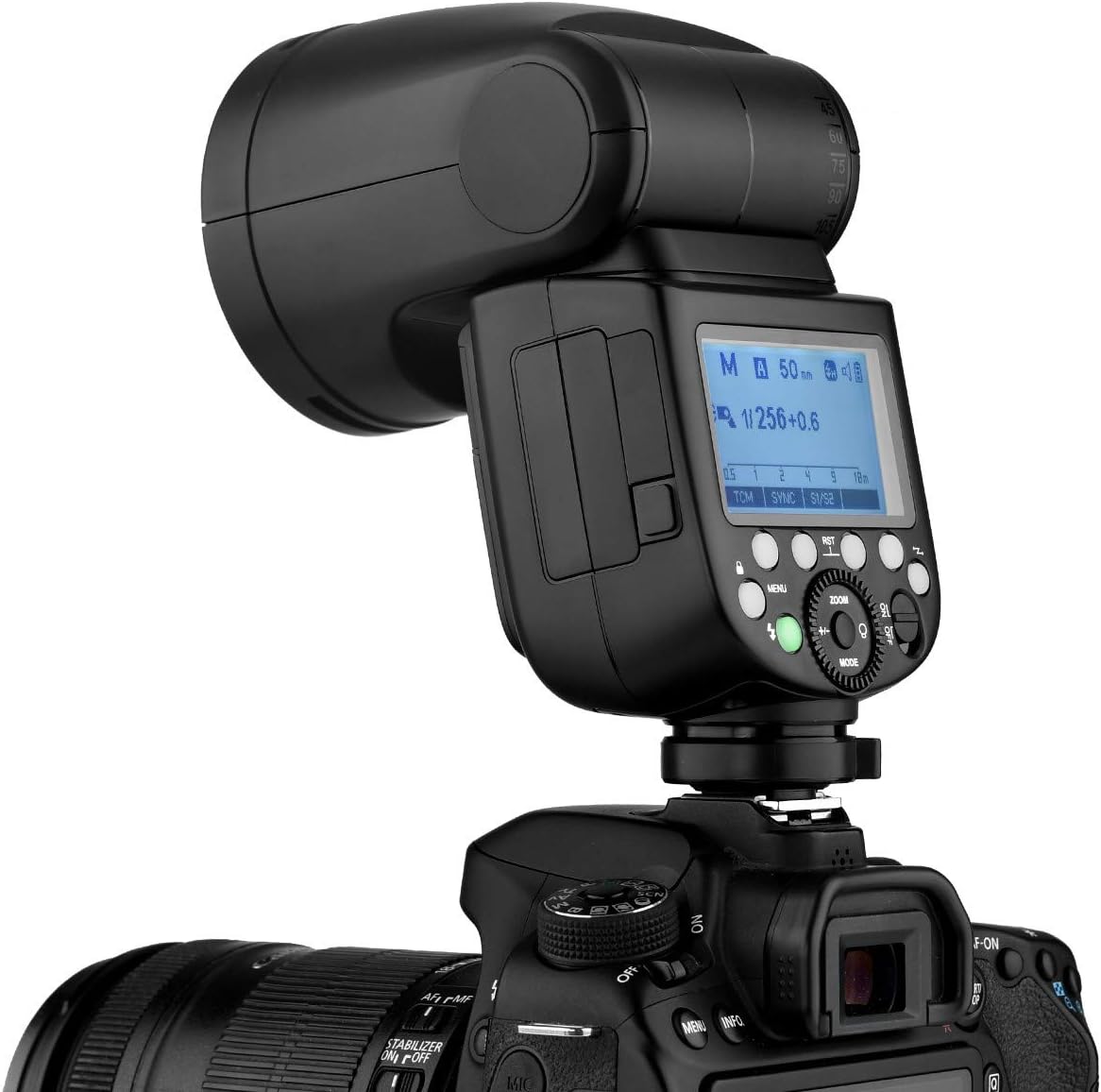 Godox V1-S Li-on TTL On-Camera Round Flash Speedlight Compatible with Sony Mi Hotshoe Cameras