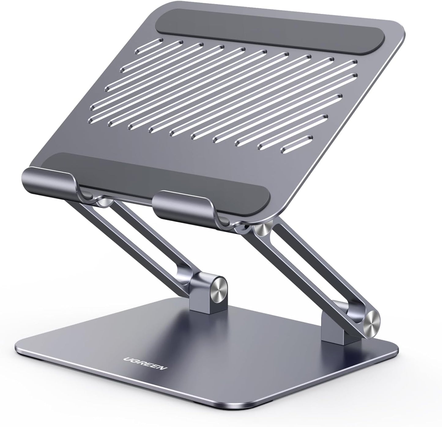 UGREEN Tablet Stand Holder for Desk, Aluminum Desktop Dock Adjustable Foldable Riser Compatible with iPad Pro 12.9, 9.7, 10.5, iPad Air, iPad mini, Surface Pro, Galaxy Tab, Black
