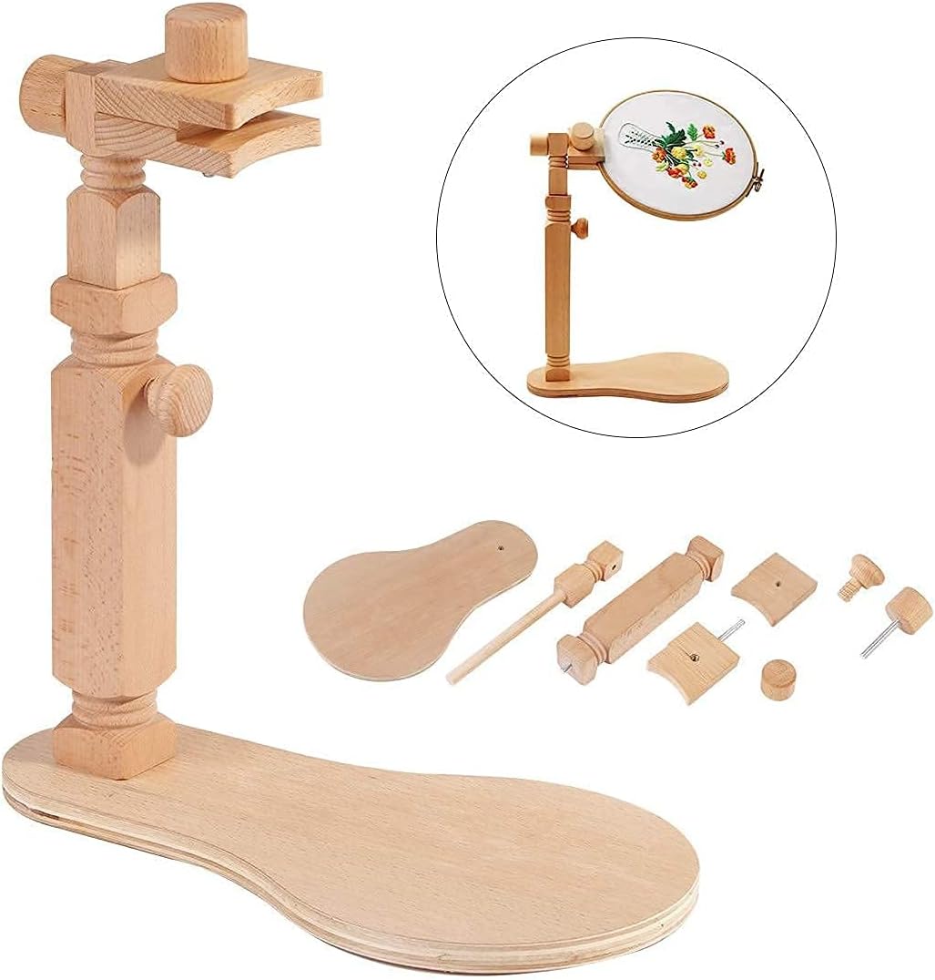 Purilite Select Adjustable Beech Wood Embroidery Hoop Stand