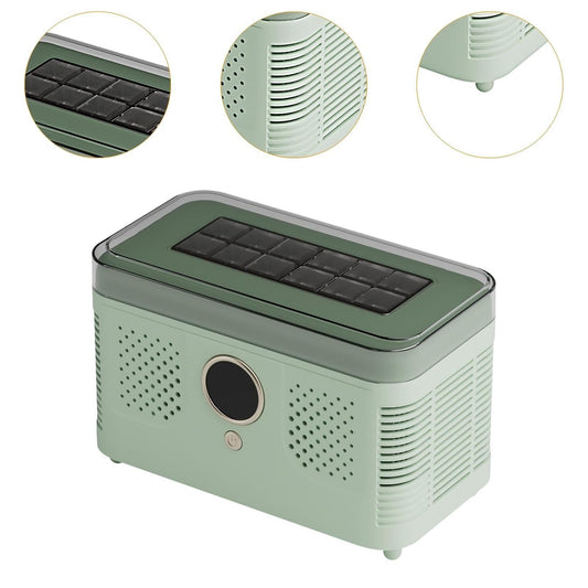 Countertop Ice Maker Mini Portable Ice Making Machine Small Household Appliance with Cube Tong Clip Fast Cooling Technology for Home Kitchen Suitable, Green