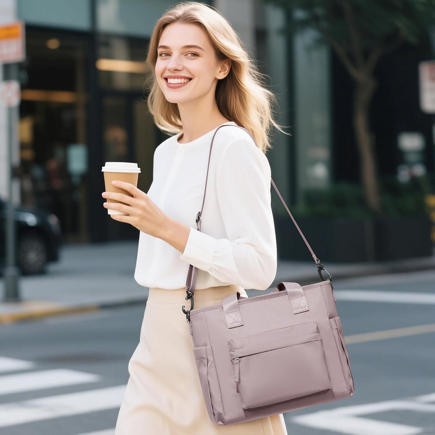 Lunch Bag Insulated Lunch Box Leakproof Lunch Tote Bags for Women Men,Portable Thermal Cooler Bag Lunch Containers with Shoulder Strap for Work, Family, Picnic, School, Outdoor,BBQ C2-Pinkpurple