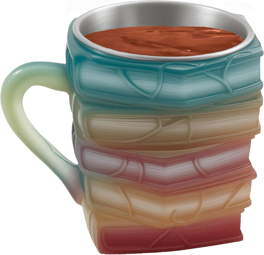 Purilite Select Hand-Painted Glass Book Mug