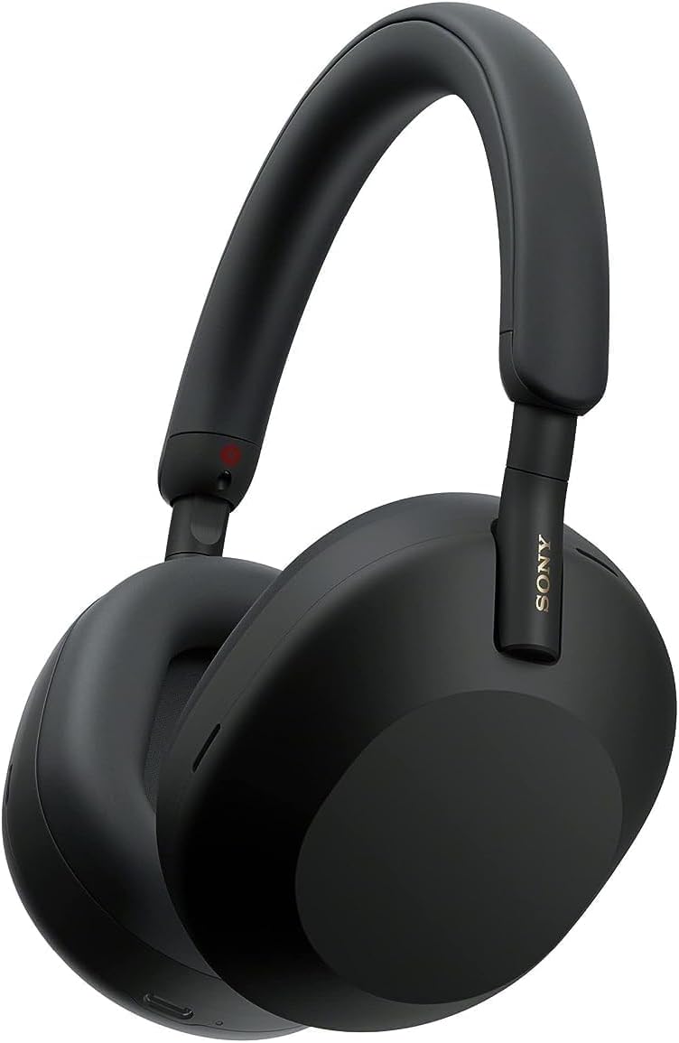 Sony WH-1000XM5 Wireless Industry Leading Noise Cancelling Headphones with Auto Noise Cancelling Optimizer, Crystal Clear Hands-Free Calling, and Alexa Voice Control, Black