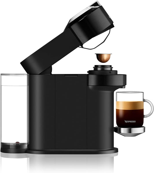 Nespresso Vertuo Next Premium Coffee and Espresso Machine by Breville with Aeroccino Milk Frother - Classic Black - PuriLite
