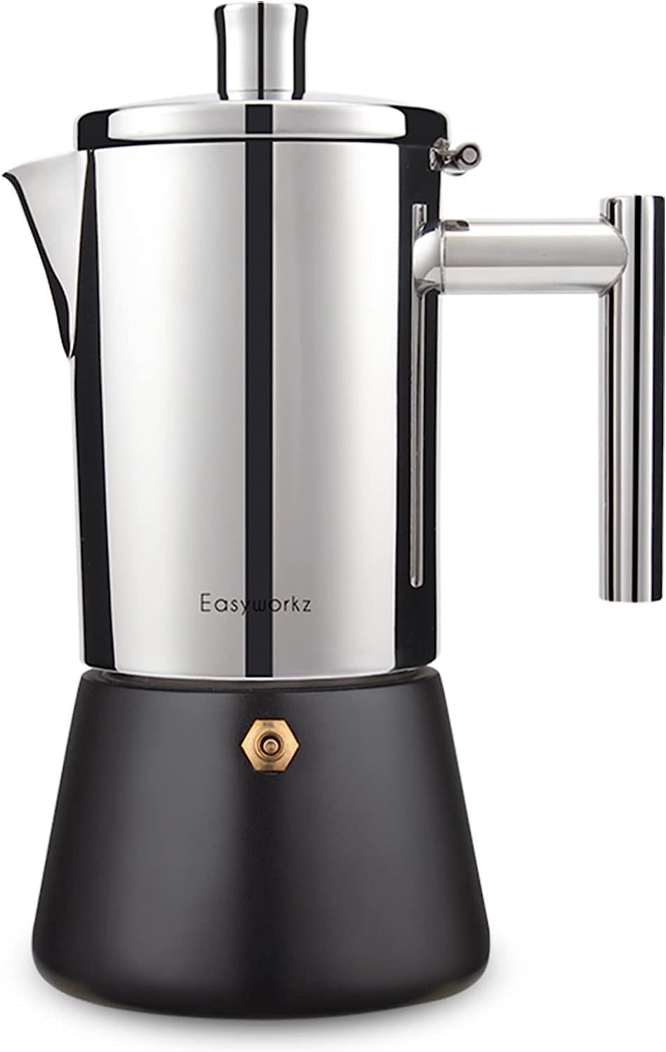 Easyworkz Diego Stovetop Espresso Maker 12Cup 520ml Stainless Steel Italian Coffee Machine Maker Induction Moka Pot