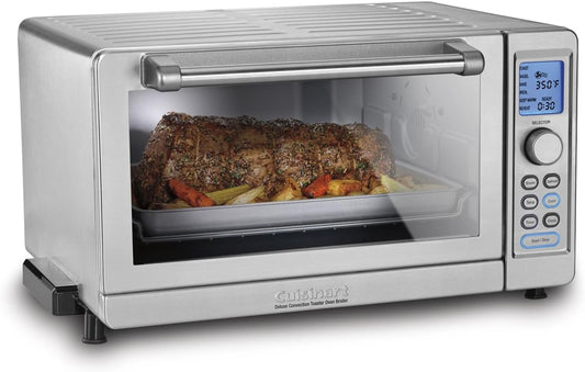 Cuisinart Deluxe Convection Toaster Oven Broiler, 9 Cooking Functions, 1800W, Brushed Silver (TOB-135NC)