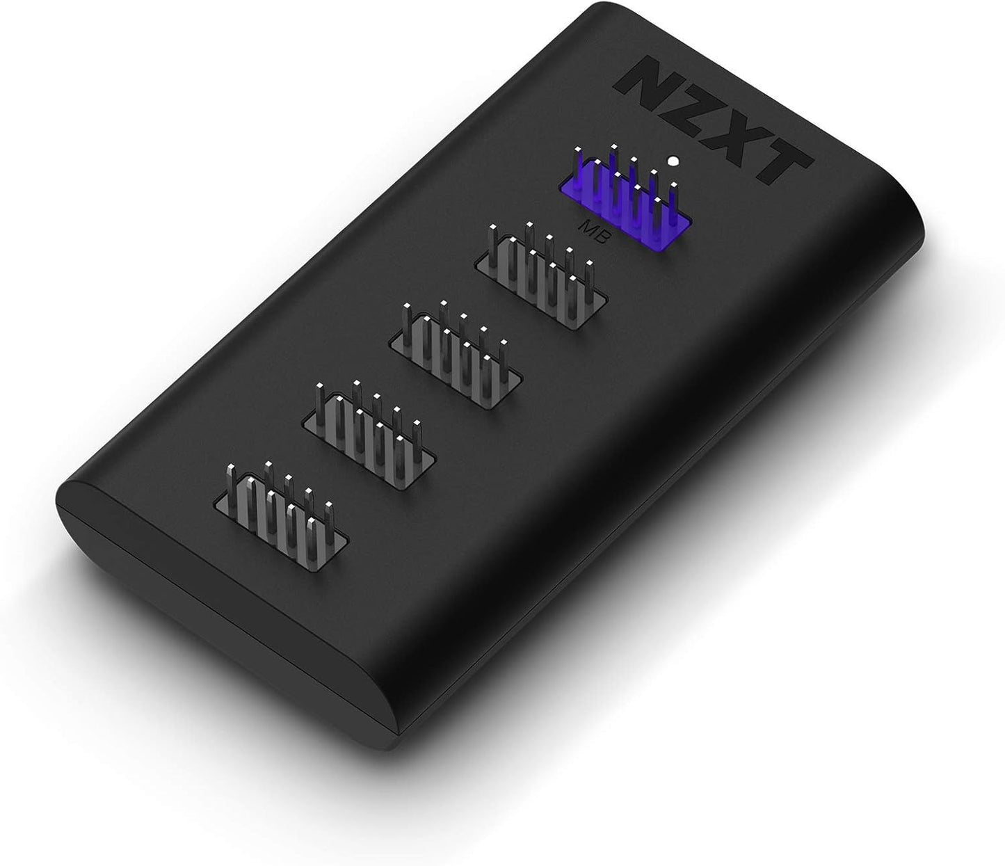 NZXT Internal USB Hub 3 - AC-IUSBH-M3-4 Internal USB 2.0 Ports - 3M Dual Lock Tapes - Magnetic Body - Plug and Play