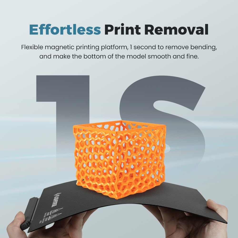 FLASHFORGE Adventurer 5M 3D Printer PEI Painting Sheet, Original Magnetic Flexible Dual-Texture PEI Coating Plate for PLA/PETG/TPU/PLA-CF/PETG-CF Printing