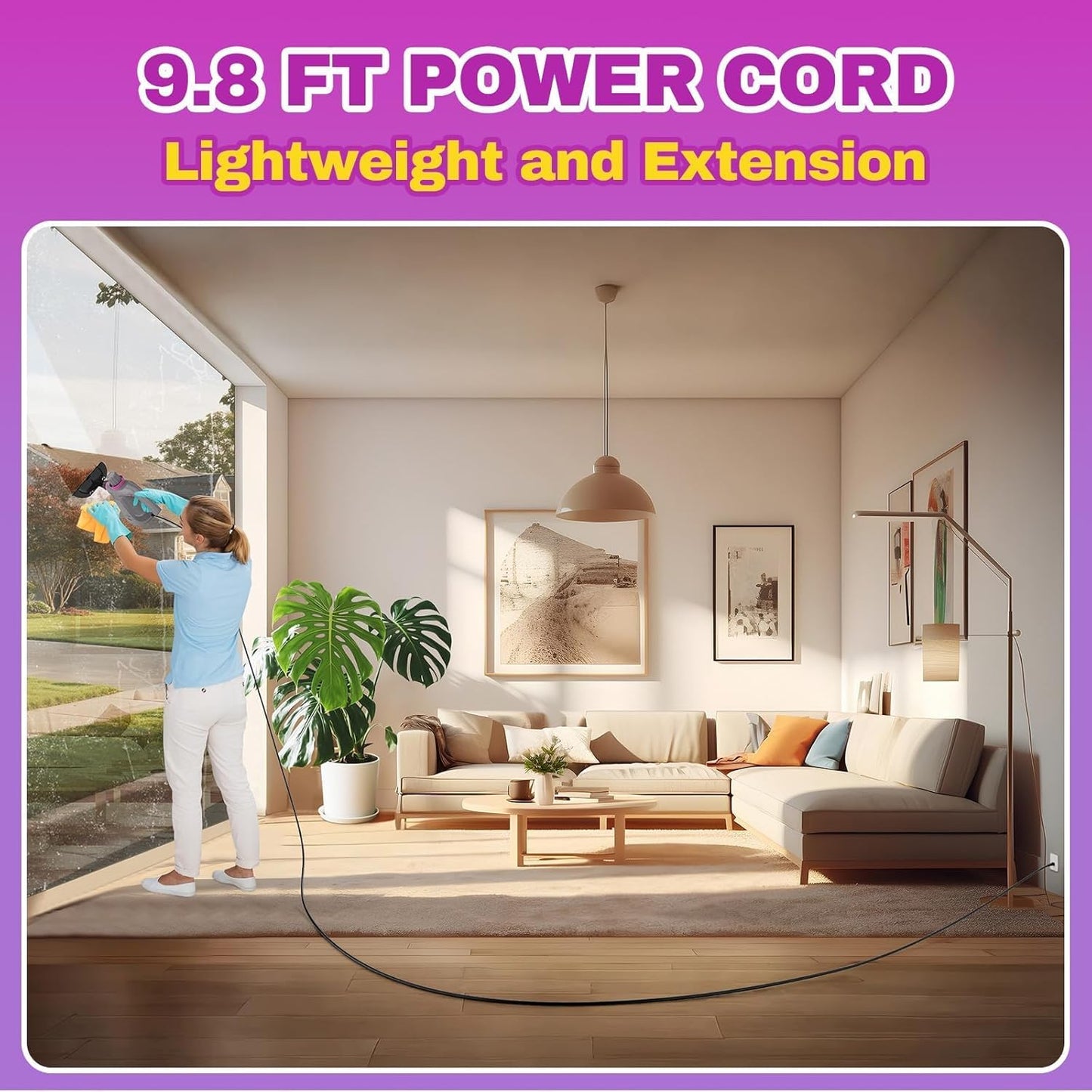 AOTER Pressurized Handheld Steam Cleaner, Portable Steam Cleaner Multipurpose for Home, Multi-Surface Steam Cleaner for Tile, Grout, Windows, Bathroom, Kitchen, Car Cleaning, with 12pcs Accessories