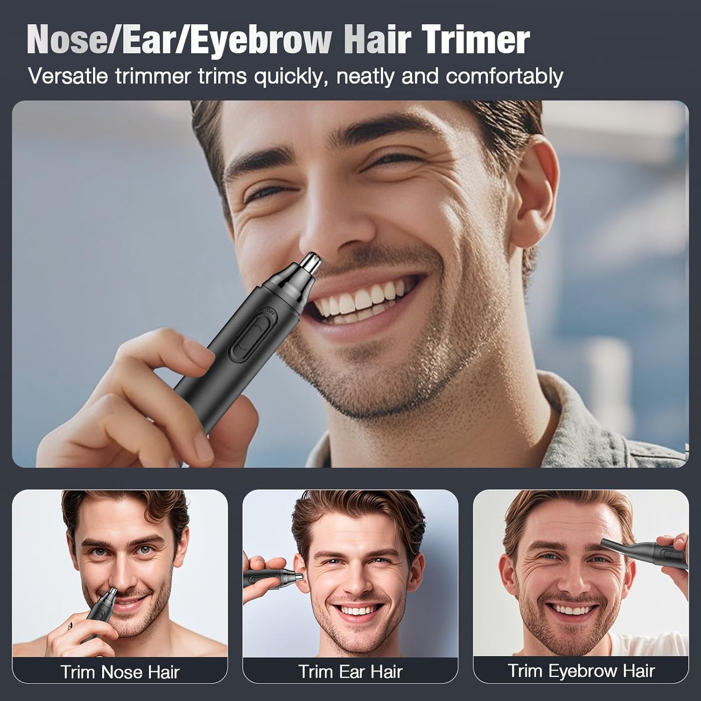 Purilite Select Nose Hair Trimmer for Men Rechargeable