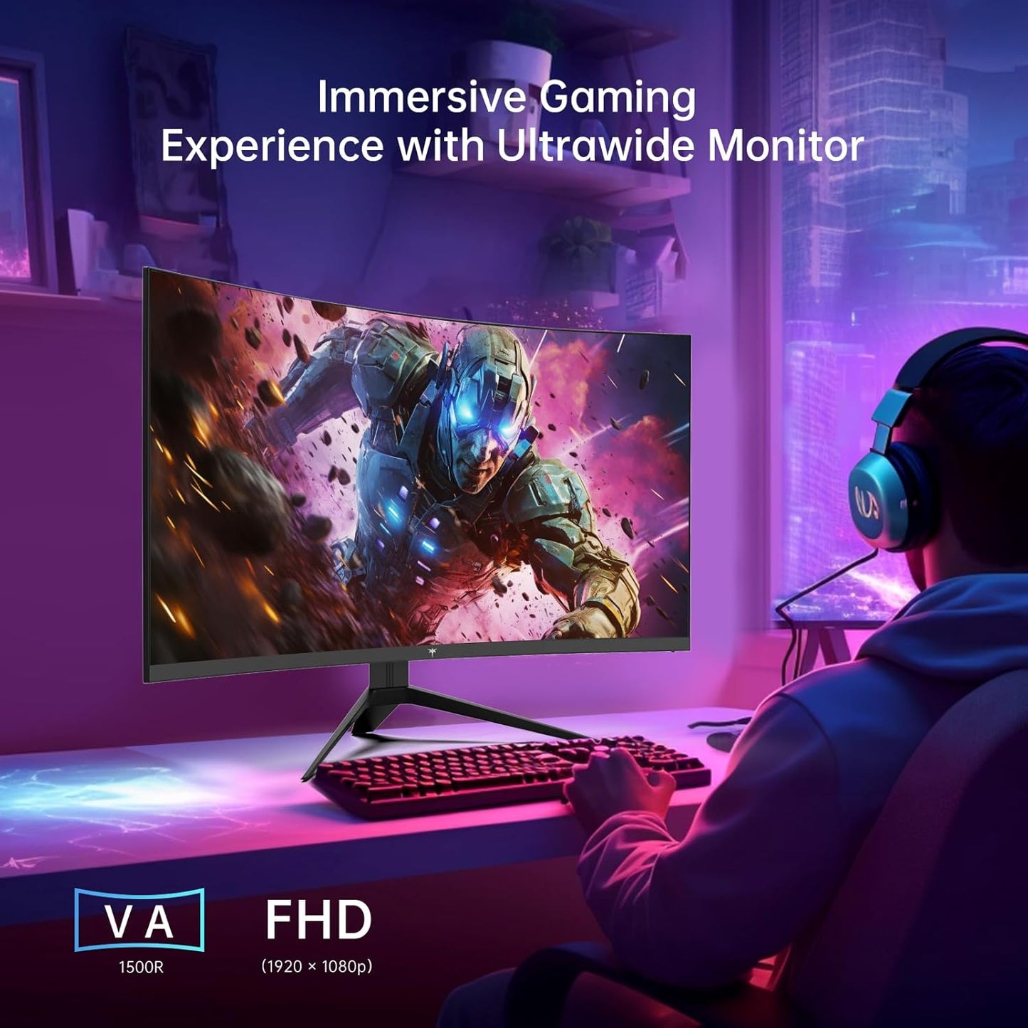 KTC 32 Inch 2K Computer Monitor, IPS 1440p Monitor with Ultra-Thin Bezels, HDR10, Freesync/G-sync, HDMI/DP Ports, Tilt Adjustable, Eyecare, Ideal for Business, Office, and Casual Gaming