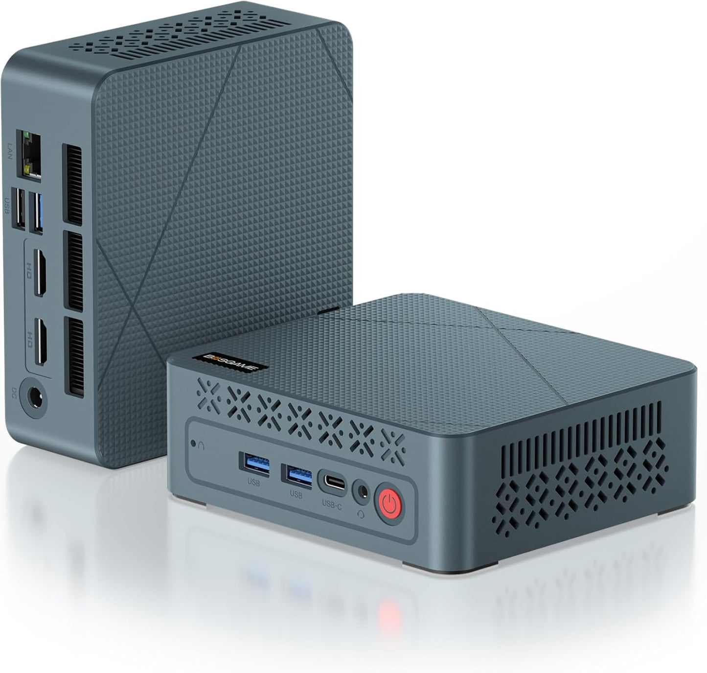 BOSGAME P3 Lite Mini PC, AMD Ryzen 7 6800H Mini Computers, 24GB DDR5, 1TB PCIe SSD, 4K Triple Display & USB4, Dual 2.5G LAN & Wi-Fi 6E & BT5.2, Desktop Computers for Gaming, Office, Design