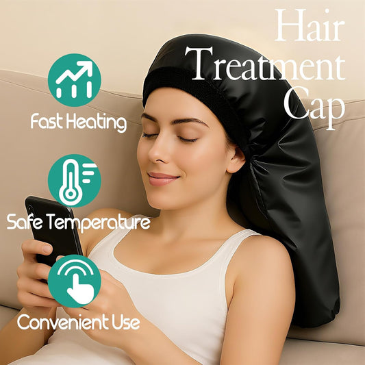 VICARKO Hair Steamer Cap for Deep Conditioning and Natural Hair Home Use