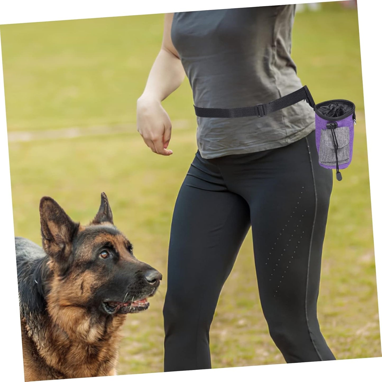 Kisangel Convenient Dog Treat Bag Portable Training Pouch for Dog Snacks Outdoor Walking Accessory