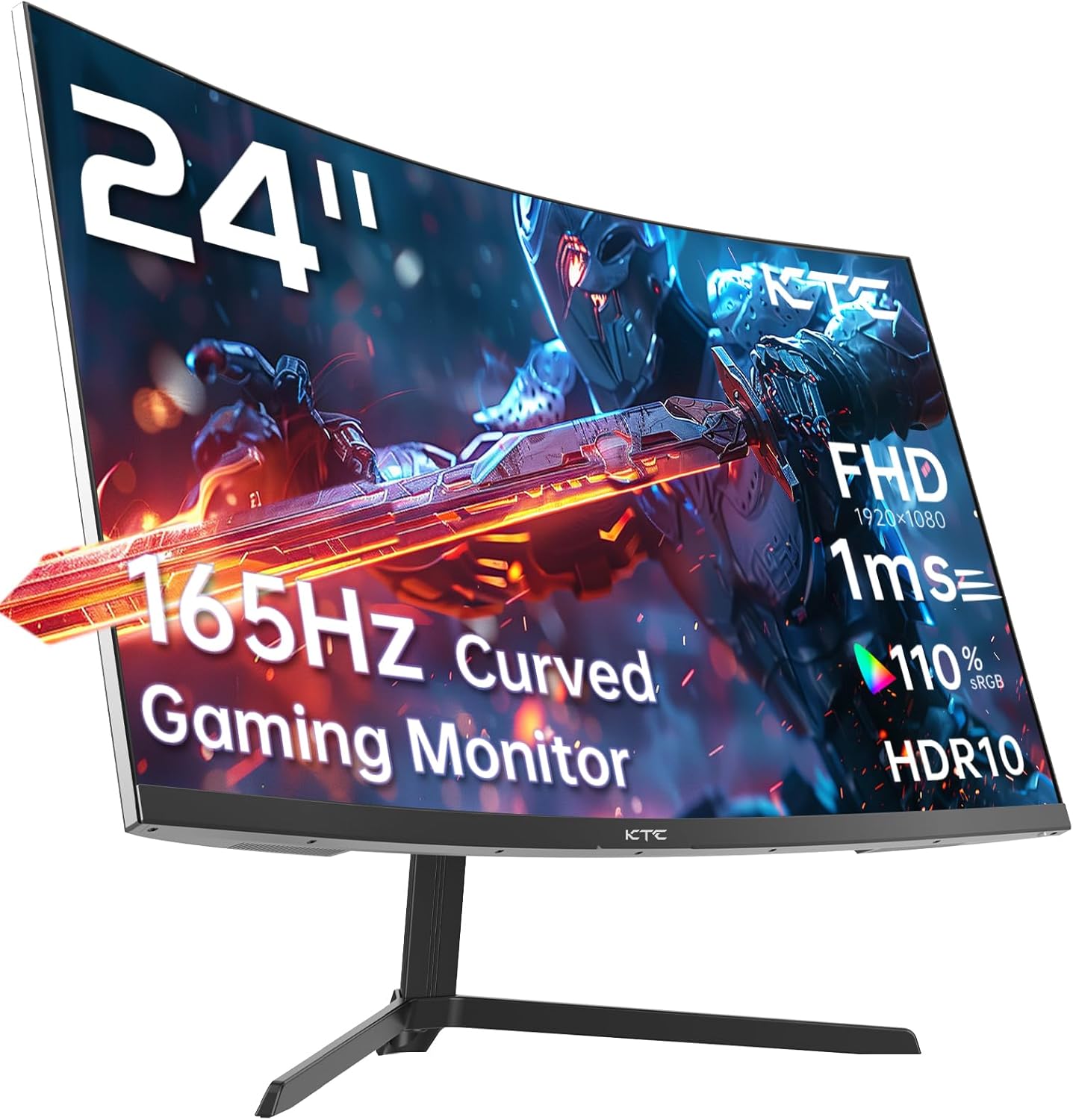 KTC 32 Inch 2K Computer Monitor, IPS 1440p Monitor with Ultra-Thin Bezels, HDR10, Freesync/G-sync, HDMI/DP Ports, Tilt Adjustable, Eyecare, Ideal for Business, Office, and Casual Gaming