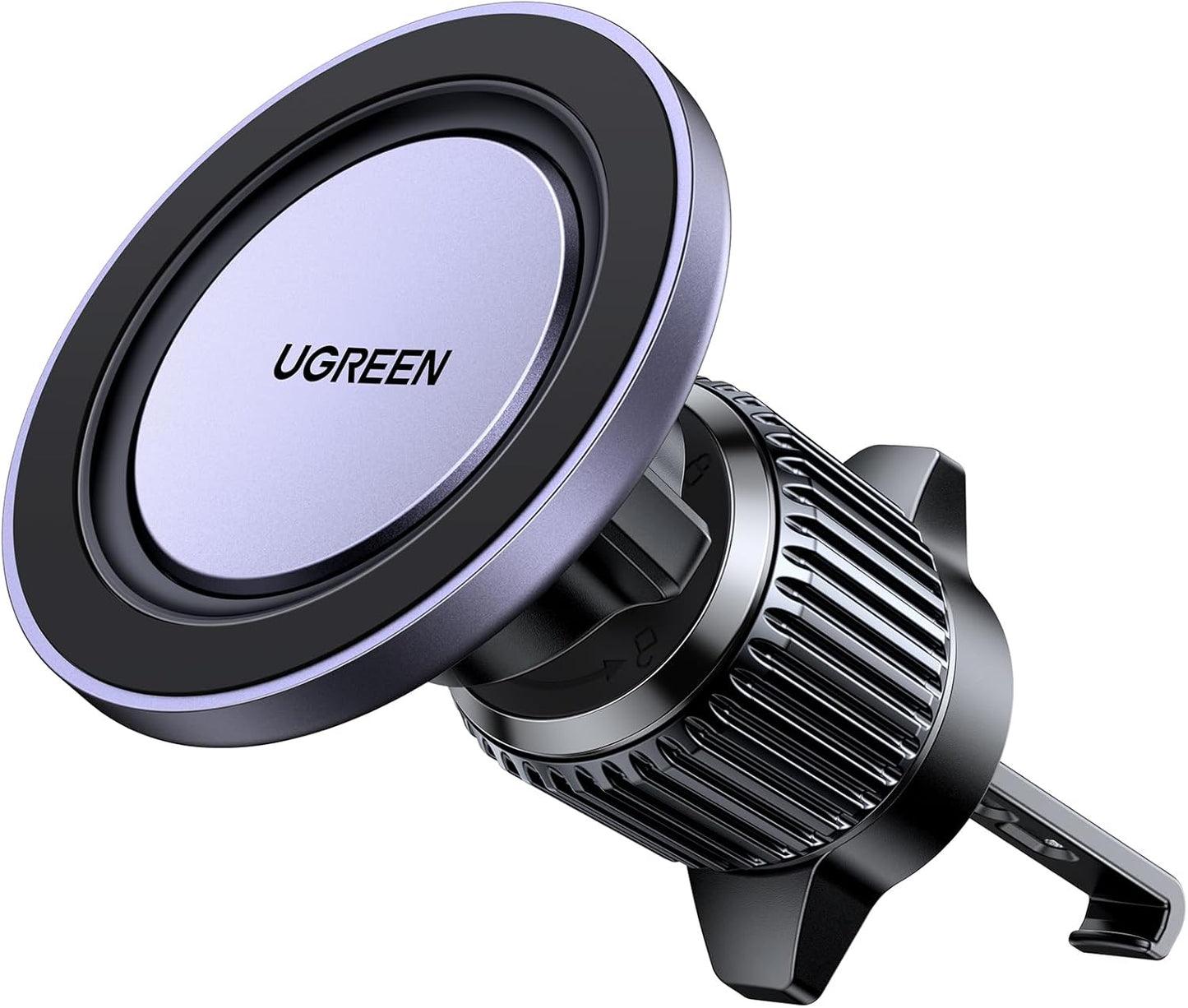 UGREEN Fits MagSafe Car Mount Upgrade Strong Enlarged Magnets for iPhone 14 13 12 Pro Max Series Magsafe Case, Super Stable Magnetic Phone Holder Car Vent Mount for All Phones with 2 Metal Rings