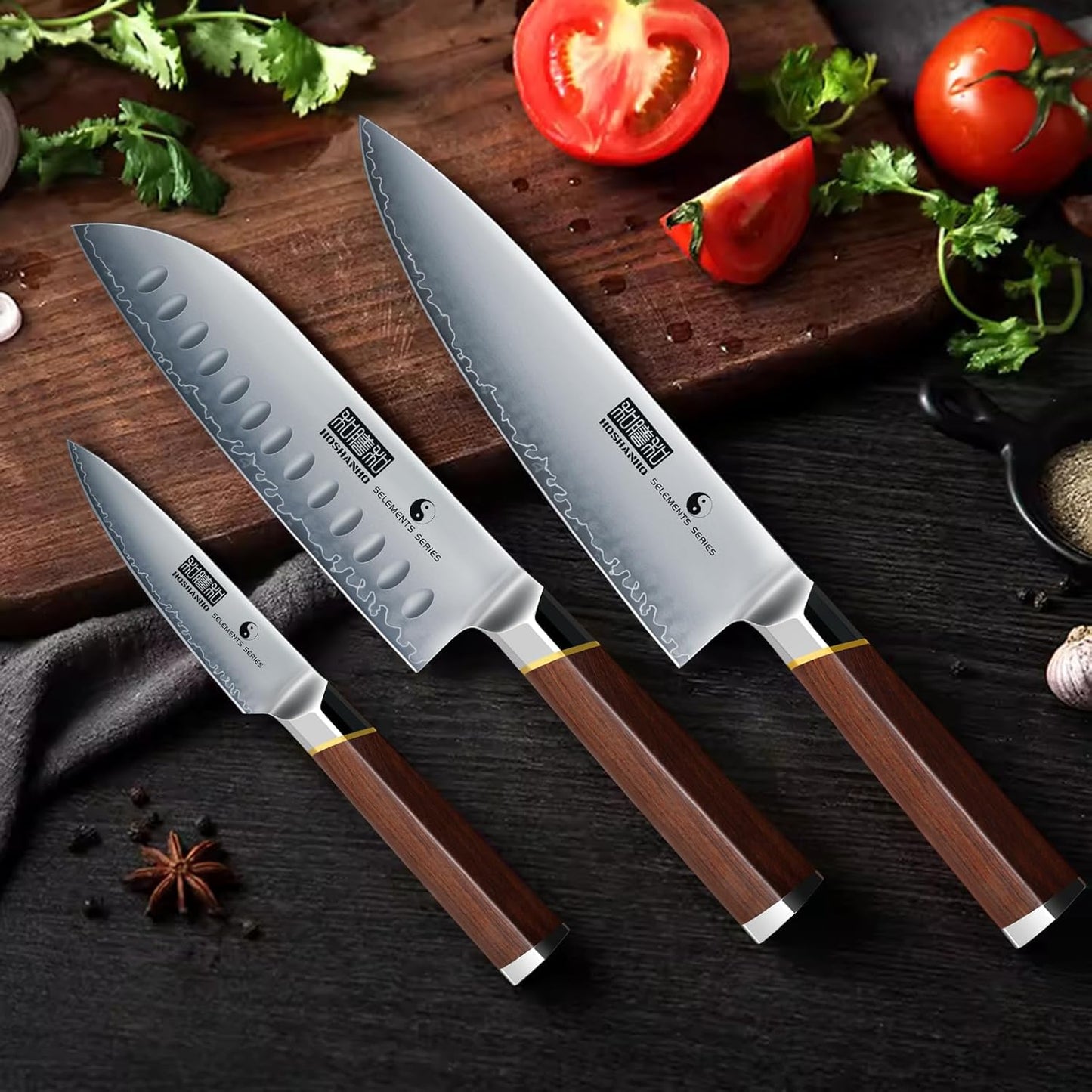 HOSHANHO Fillet Knife 7 Inch, Professional Japanese Super Steel Boning Knife for Meat Chicken Cutting, Japanese Fish Fillet Knife with Ergonomic Red Sandal Wooden Handle