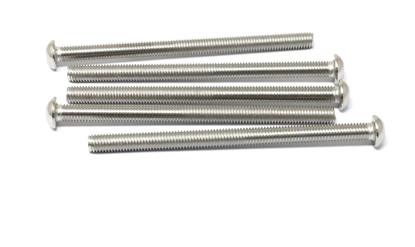iexcell 50 Pcs M6 x 20mm Thread Pitch 1 mm Stainless Steel 304 Hex Socket Button Head Cap Screws Bolts Kit