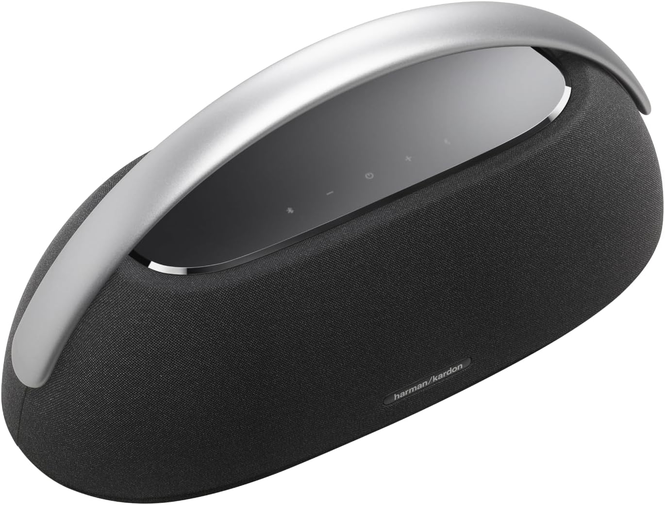 Harman Kardon Go + Play 3 - Portable Bluetooth Speaker with Aluminum Handle & USB Charging Port - Black