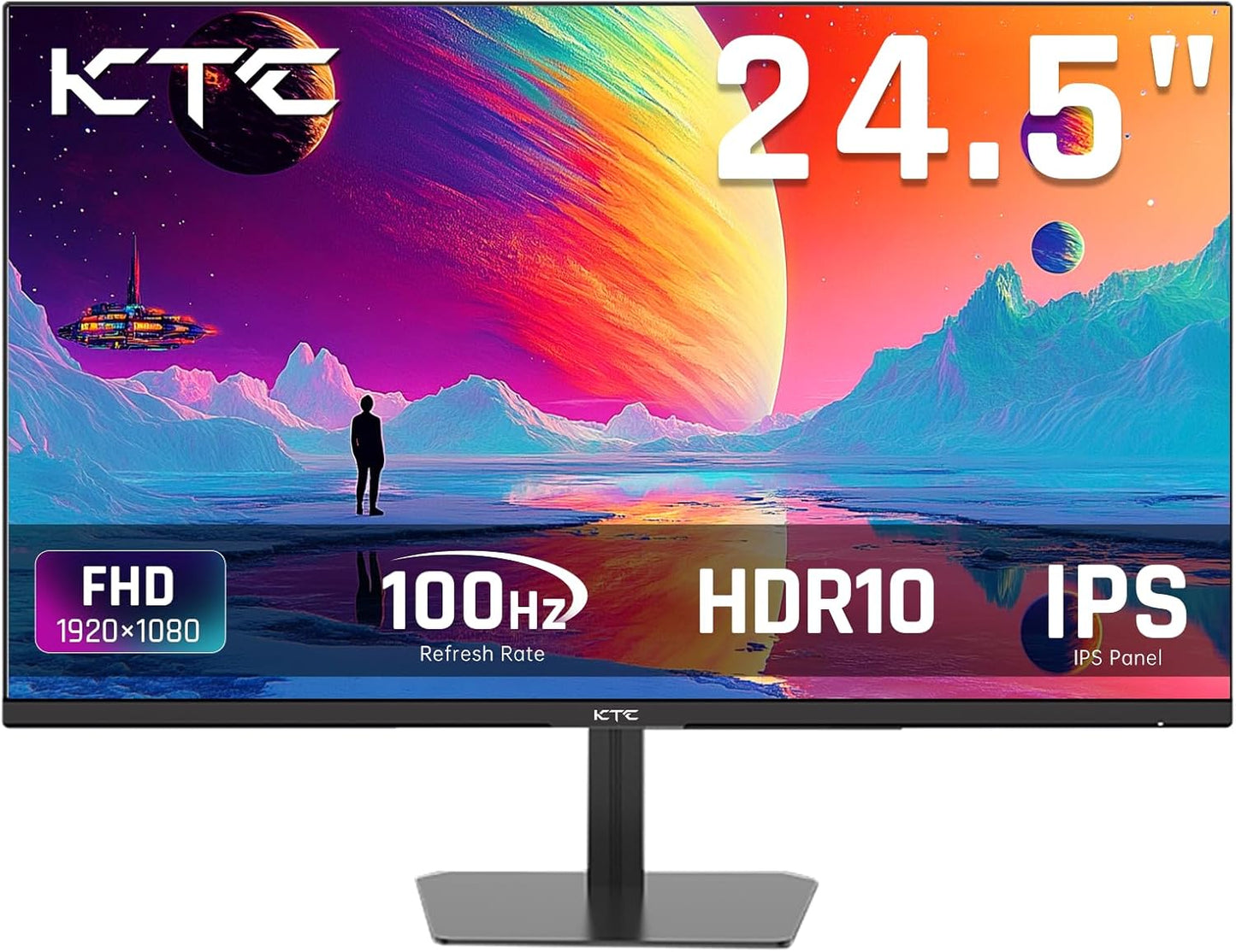 KTC 32 Inch 2K Computer Monitor, IPS 1440p Monitor with Ultra-Thin Bezels, HDR10, Freesync/G-sync, HDMI/DP Ports, Tilt Adjustable, Eyecare, Ideal for Business, Office, and Casual Gaming