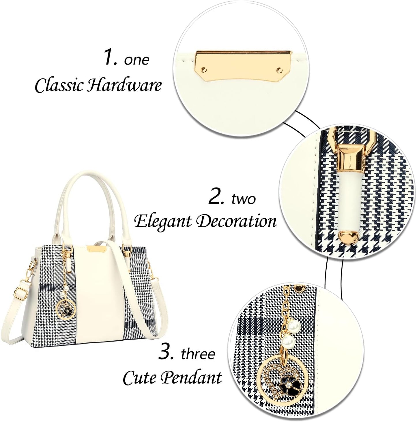 KKXIU Trendy Tote Bag for Women Lightweight Oxford Big Capacity Shoulder Purses and Handbags