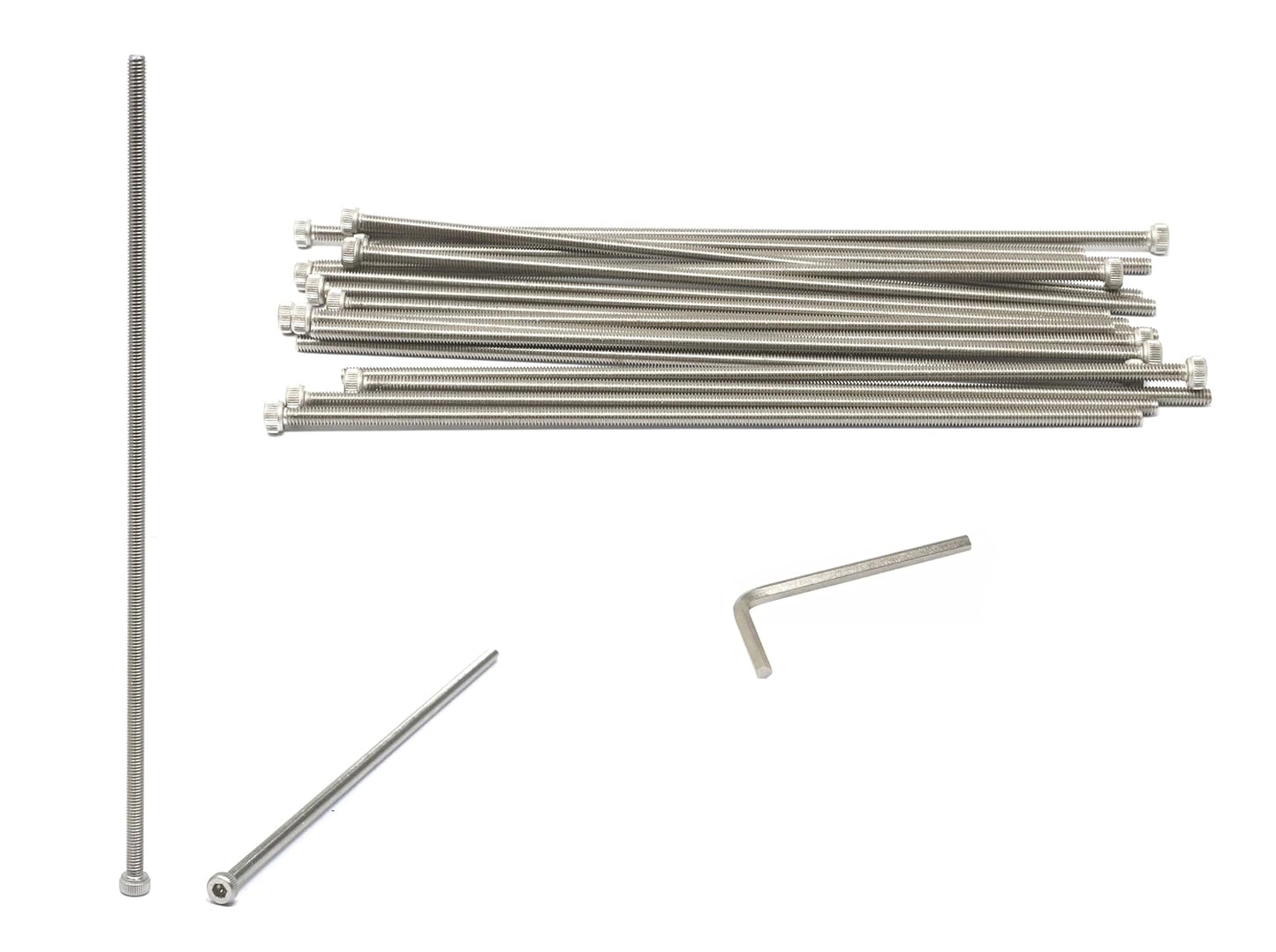 iexcell 25 Pcs M6 x 20mm Thread Pitch 1 mm Stainless Steel 304 Hex Socket Head Cap Screws Bolts Kit