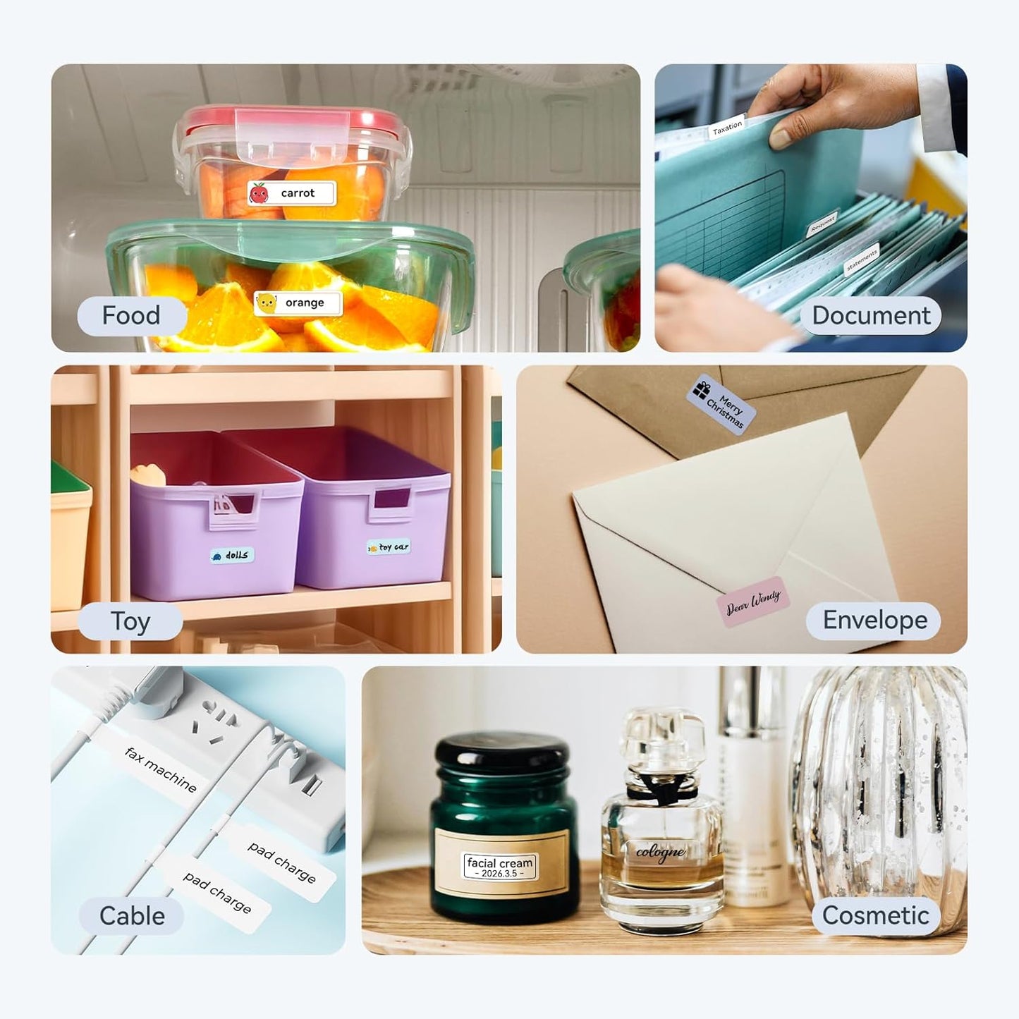 NIIMBOT D110 Mini Label Maker Machine with Tape(Pre-Cut Size 12x40mm), Portable Bluetooth Sticker Printer, Inkless Automatic Feeding One-Touch Custom Printing, Compatible with Phone Only