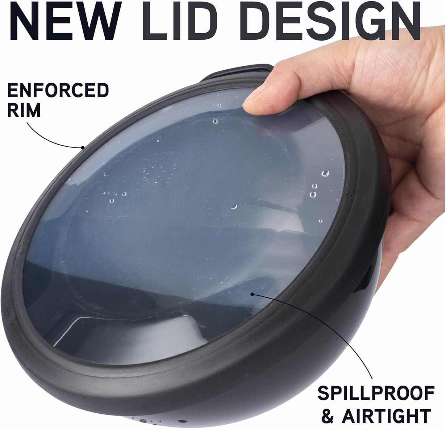 COOK WITH COLOR Mixing Bowls with TPR Lids - 12 Piece Plastic Nesting Bowls Set Includes 6 Prep Bowls and 6 Lids, Microwave Safe Mixing Bowl Set (Mint)