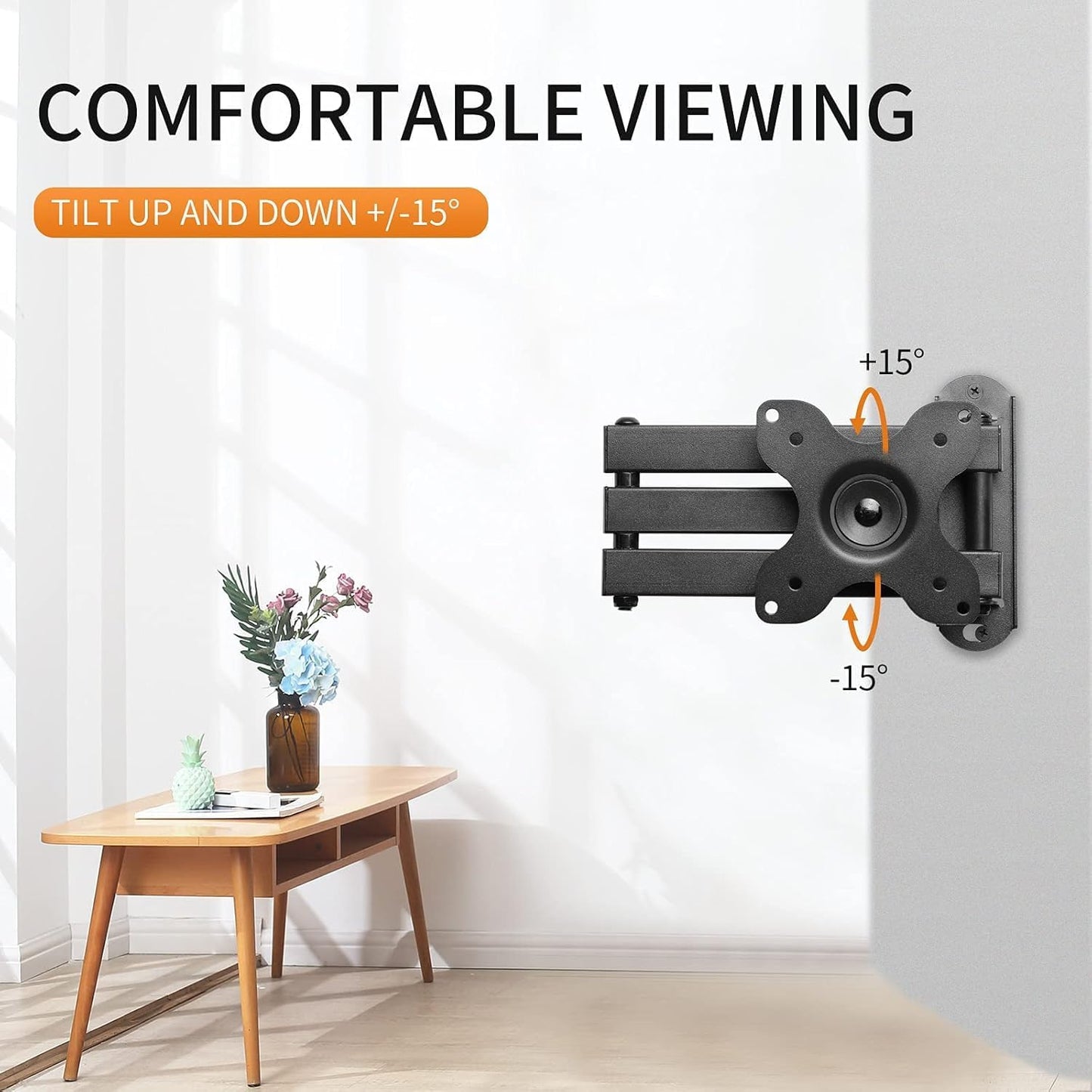 TV Wall Mount, Bracket for Most 13-30 inch LED, LCD Monitor and Plasma TVs, Max VESA 100x100mm by XINLEI (MA1330)
