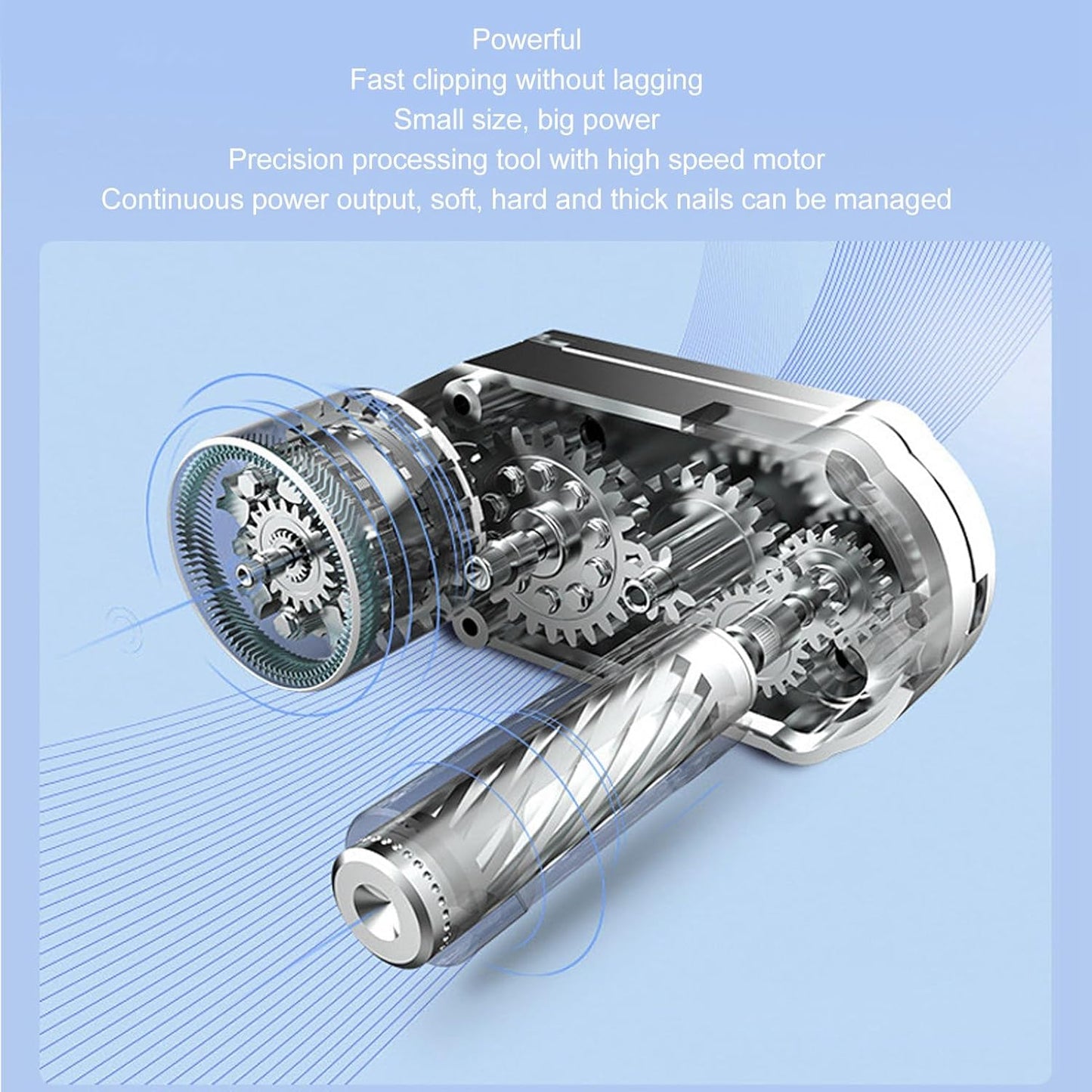 Automatic Electric Nail Clipper Multifunction Efficient Safety Low Noise Automatic Nail Clipper for Home Travel(For fingernail trimming only)