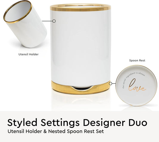 Purilite Select White Utensil Holder