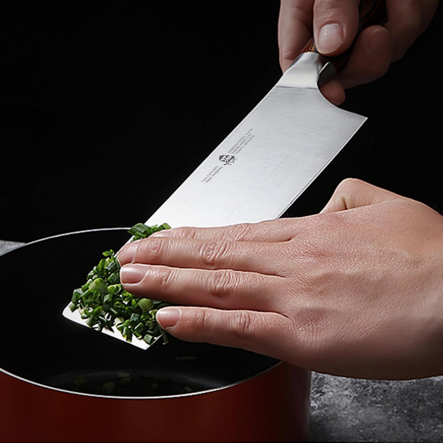 TUO Boning Knife - Razor Sharp Fillet Knife - High Carbon German Stainless Steel Kitchen Cutlery - Pakkawood Handle - Luxurious Gift Box Included - 7 inch - Fiery Phoenix Series
