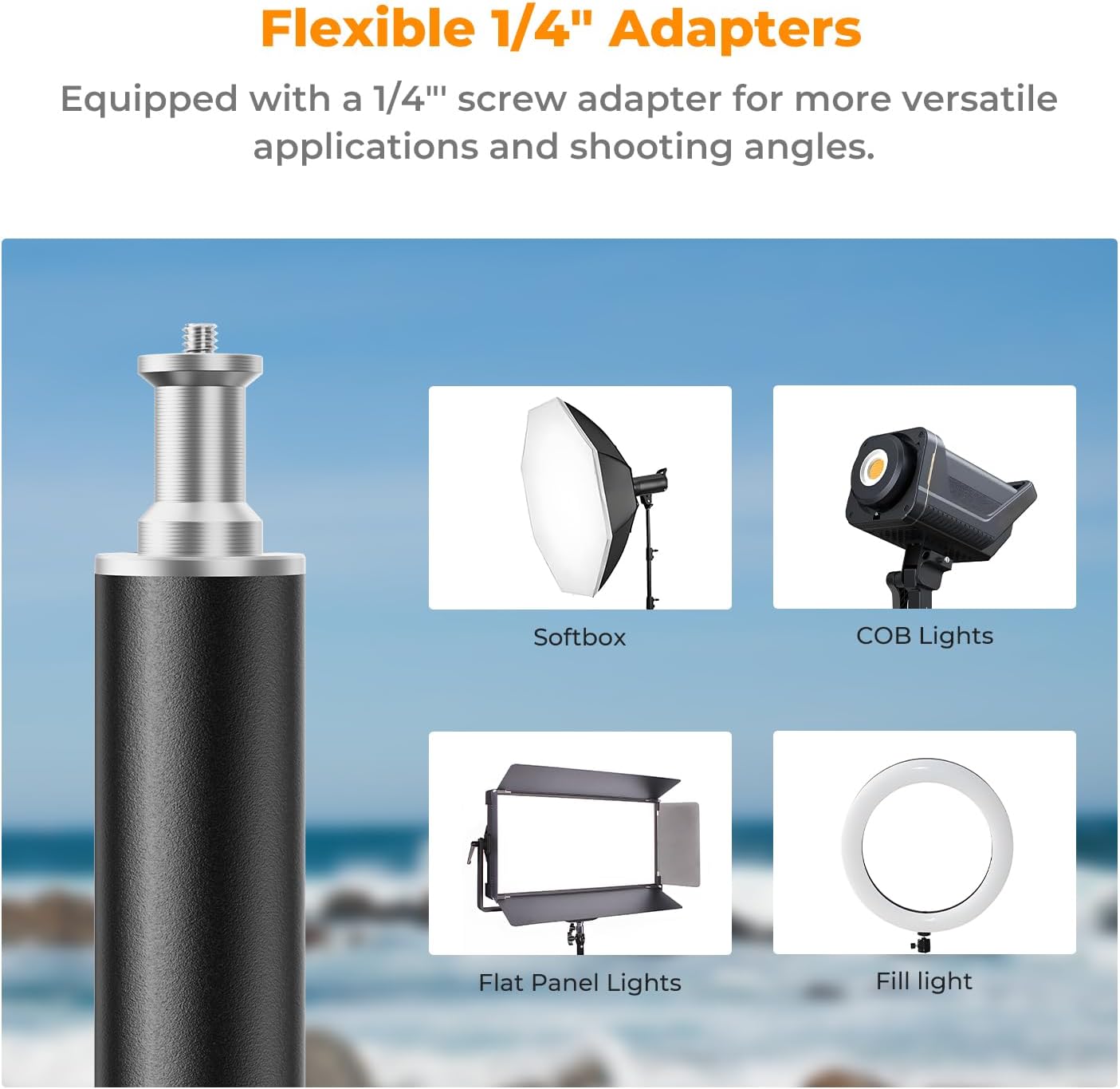 Purilite Select Professional Metal Light Stand Tripod