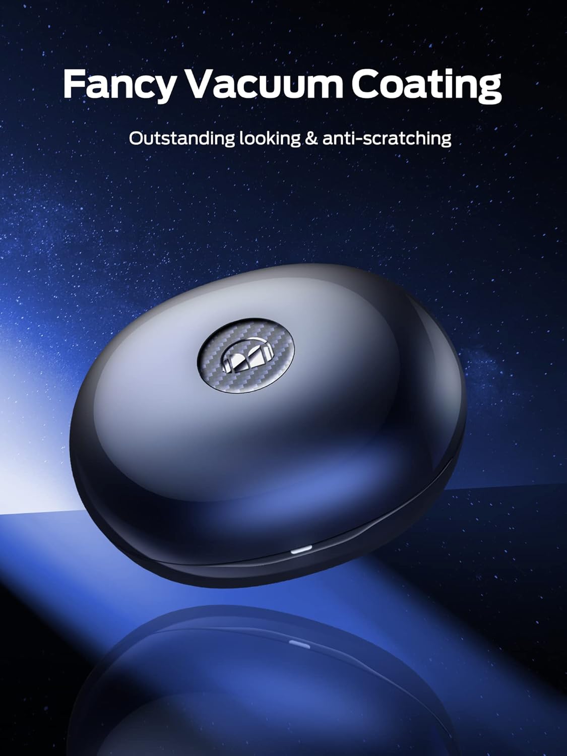 Monster Clarity 8.0 Hybrid Active Noise Cancelling Wireless Earbuds, 42dB in-Ear ANC Earphones Deep Bass with 6 Mics, Bluetooth 5.2, 50H Play Time with Wireless Charging Case,Blue