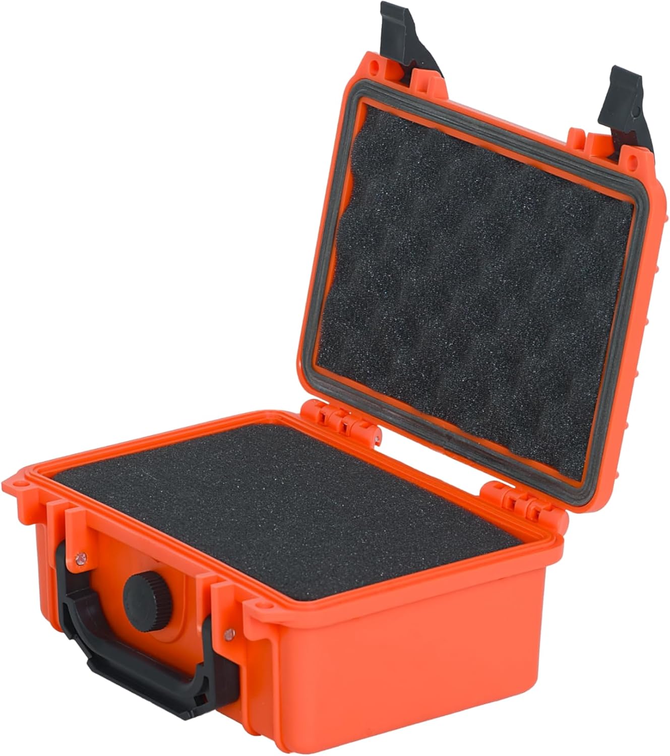 MEIJIA Portable All Weather Waterproof Protective Hard Case,Camera Case with Customizable Fit Foam, Fit use of Drones, Cameras, Equipments, 8.12"x6.56"x3.56" (Black)