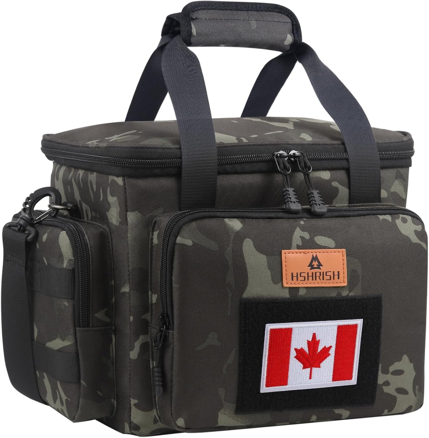 HSHRISH Tactical Large Lunch Bag for Men,Leakproof Insulated Lunch Box, Durable Soft Cooler Bag with Shoulder Strap Lunch Pail for Work Shifts Outdoor