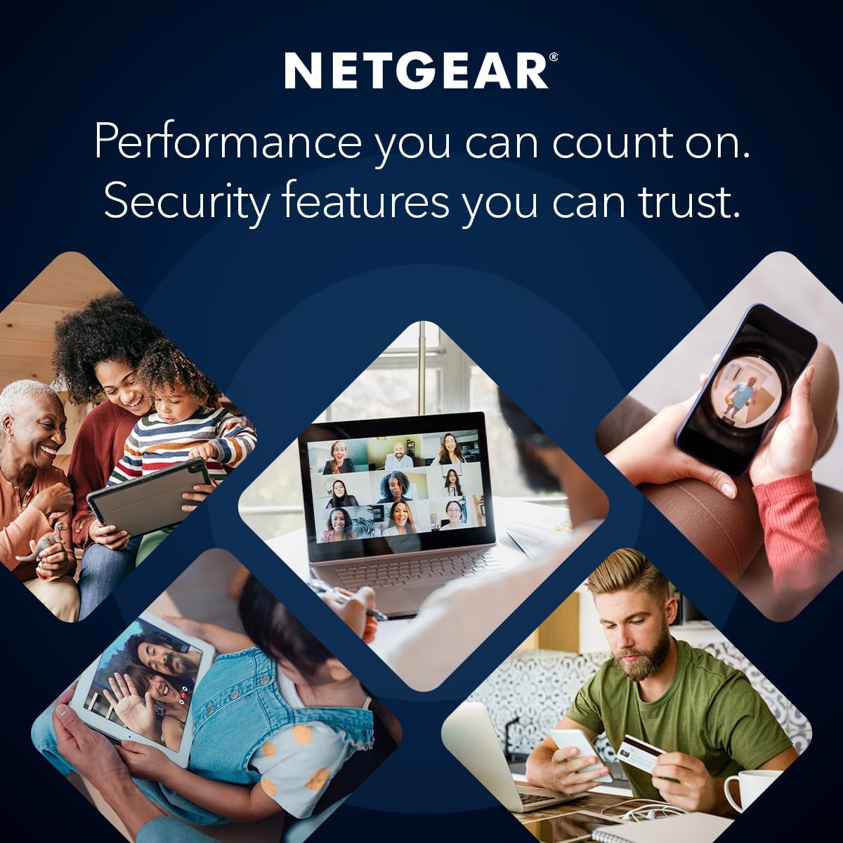 NETGEAR Nighthawk Tri-Band WiFi 7 Router (RS300) - Security Features, BE9300 Wireless Speed (up to 9.3Gbps) - Covers up to 2,500 sq. ft., 100 Devices - 2.5 Gig Internet Port