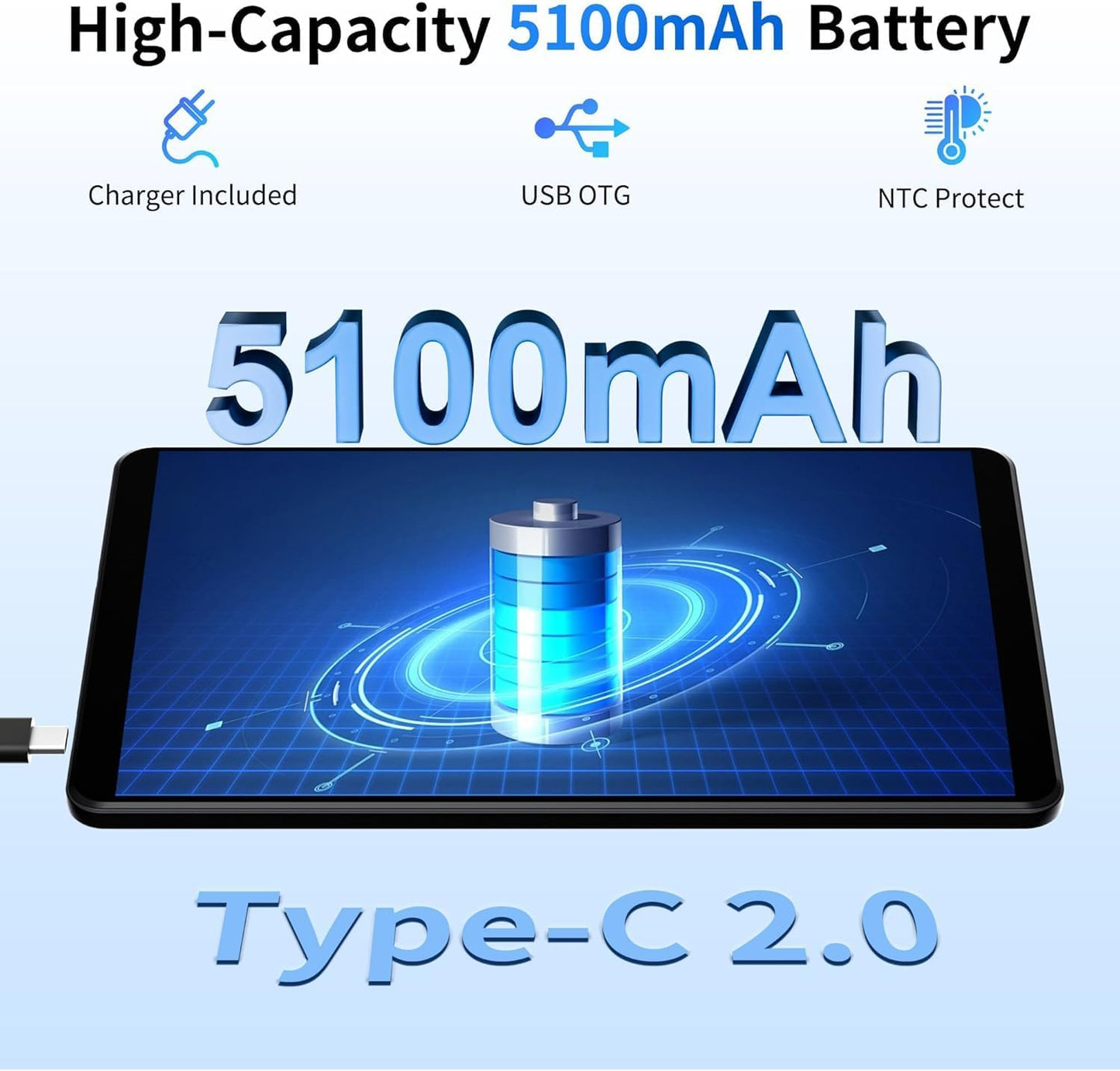 2025 Topsand Android 15 Tablet 8 inch Tablet, Octa-Core Processor, 12GB RAM 64GB ROM 2TB Expandable, 1280 * 800 IPS HD Screen, WiFi6, BT5.4, Widevine L1, 5MP+8MP Dual Camera