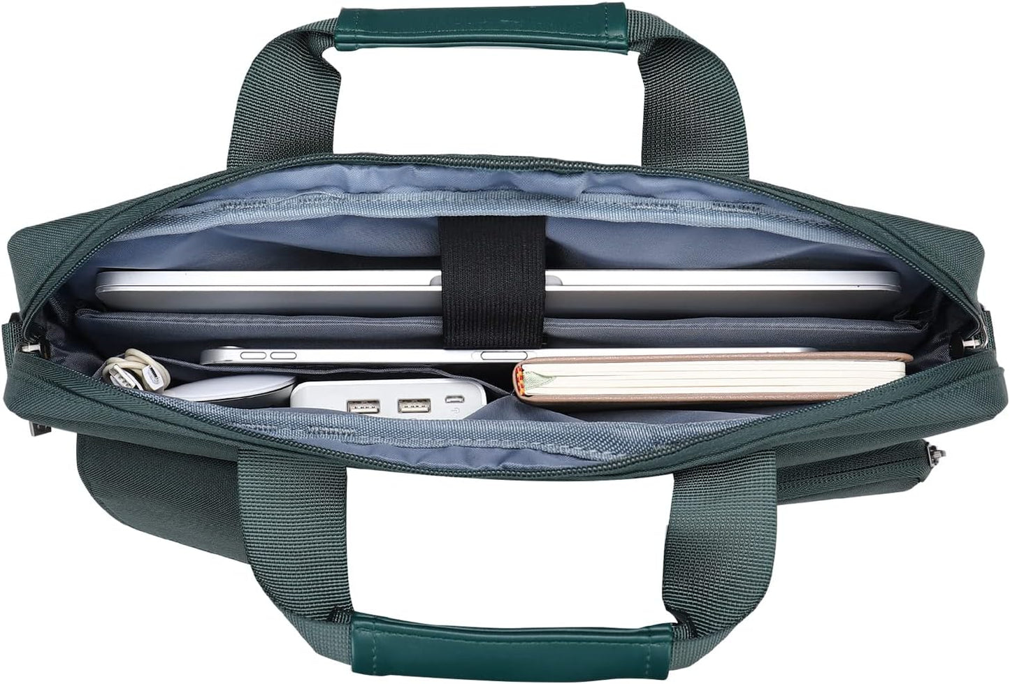 MOSISO Laptop Bag 13.3 inch, 13-13.3 inch Computer Shoulder Bag Compatible with MacBook Air/Pro 13/Pro 14, HP Dell ASUS Notebook &2 Raised&1 Flapover&1 Horizontal Pocket&Handle&Belt, Black