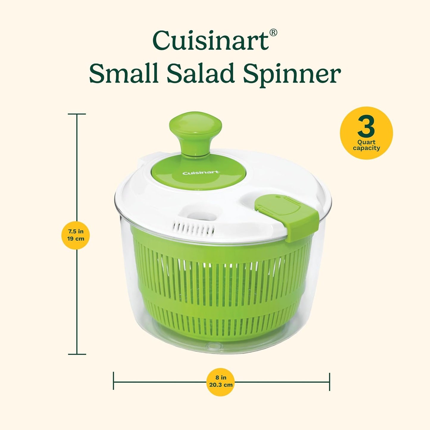 Cuisinart Salad Spinner with Easy-to-Spin Knob (CTG-00-SASC)