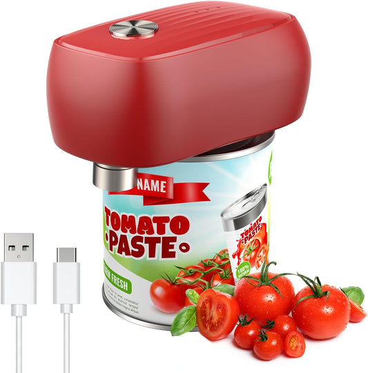 Osnil Rechargeable Electric can Opener for Seniors, Arthritis and Mum Automatic Open Any Size can with Smooth Edge Food-Safe with Rechargeable Battery and USB Cable