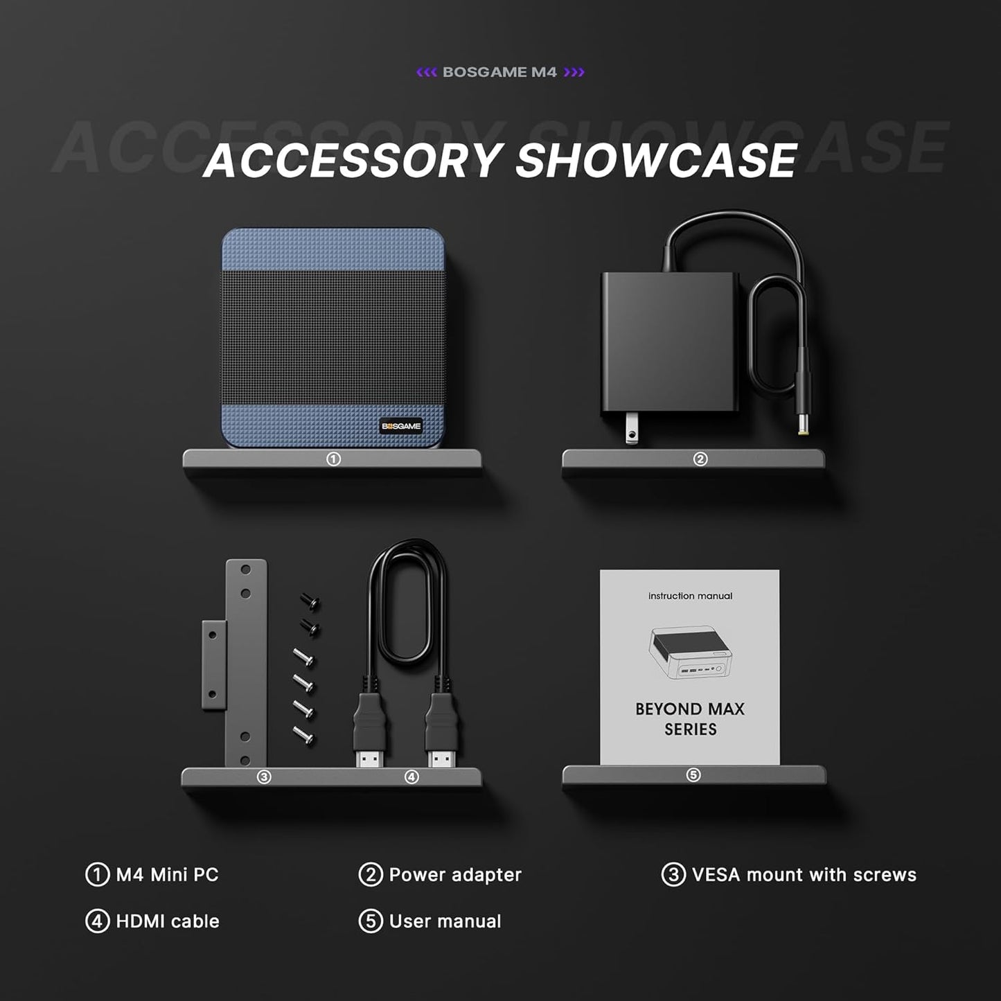 BOSGAME Mini PC AMD Ryzen 7 5825U, 16GB DDR4 RAM 512GB PCIe SSD, Mini Desktop Computer Support Dual LAN 2.5GbE, Triple 4K Display, WiFi 6E, BT 5.2 for Office